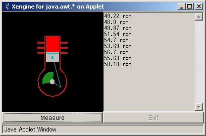 Applet版の実行画面